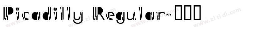 Picadilly Regular字体转换